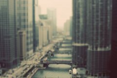 chicago river and bridges