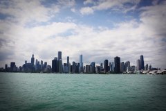 chicago skyline day