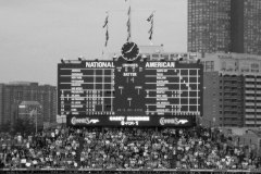 wrigley field scoreboard