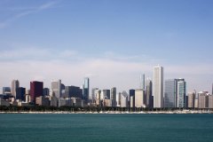 chicago skyline day