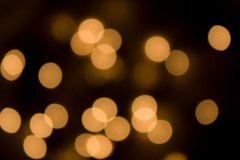 yellow bokeh lights