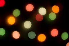 color bokeh lights