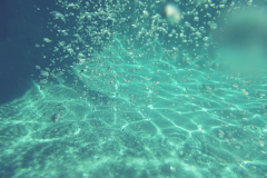 green pool bubbles