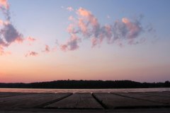 pier and sky sunset