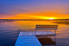pier in sunset