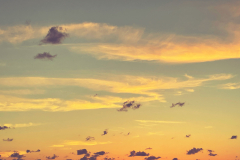 orange sky with clouds